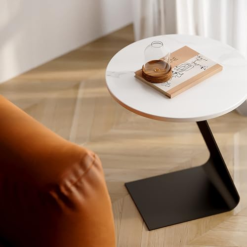 C Table End Table for Couch, Space Saving Side Table, Gray C52217
