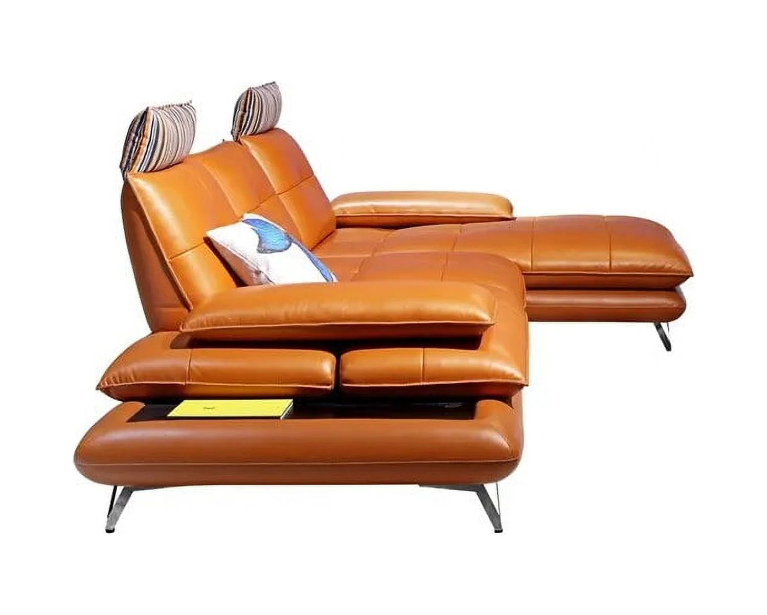 Genuine Leather Corner Sofa Recliner Set for Living Room F424