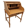 32" Mini Roll Top Desk w/ USB Power Outlet H