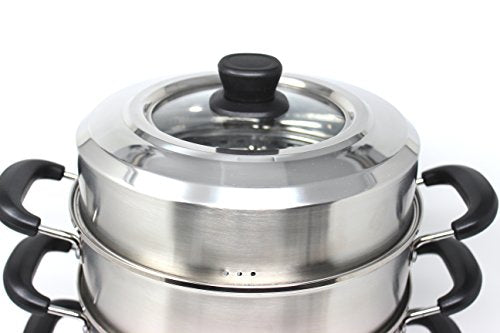 CONCORD 3 Tier Stainless Steel Steamer Set 32 cm U104908