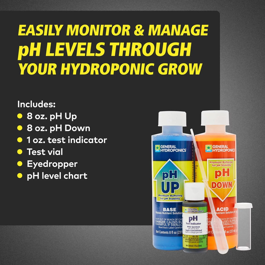 General Hydroponics Flora Series Fertilizer Bundle with pH Control Kit P371409