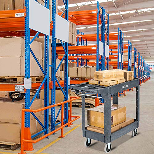 Plastic Utility Cart with Wheels Heavy Duty 3-Tier Storage a7