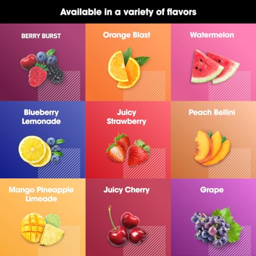 Sparkling Hydration Drink with Electrolytes & Caffeine, Sugar Free, Strawberry, 12 Pack a7