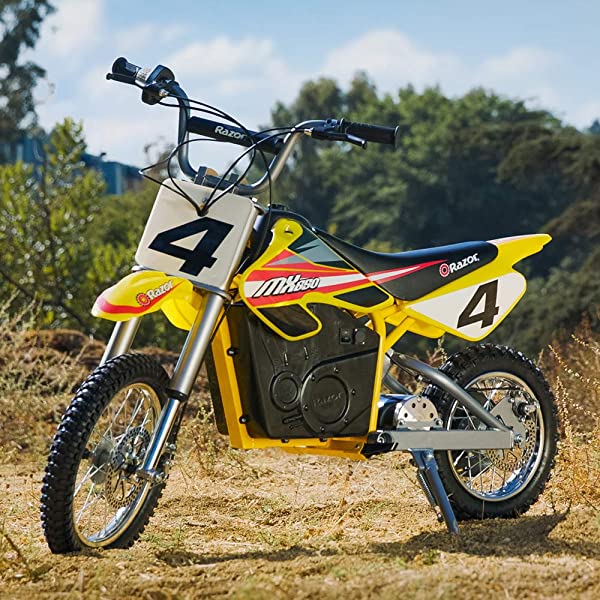 Electric Motocross Off-Road Bike MX650 Yellow k7p