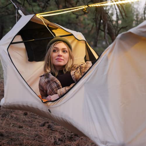 Haven Tents Lay Flat Hammock Tent with Mosquito Net, Insulated Pad and Rainfly M380