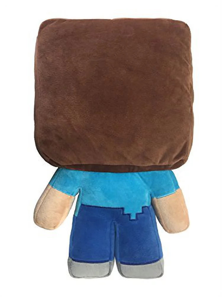 Minecraft Steve Plush Stuffed Pillow Buddy Gaming Bedding O741