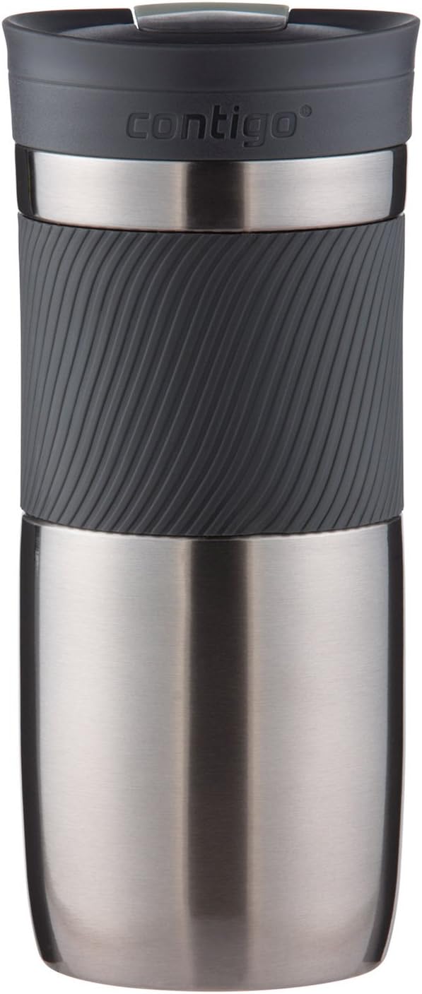 Contigo Snapseal Byron 16oz Stainless Steel Travel Mug, Gunmetal K2433