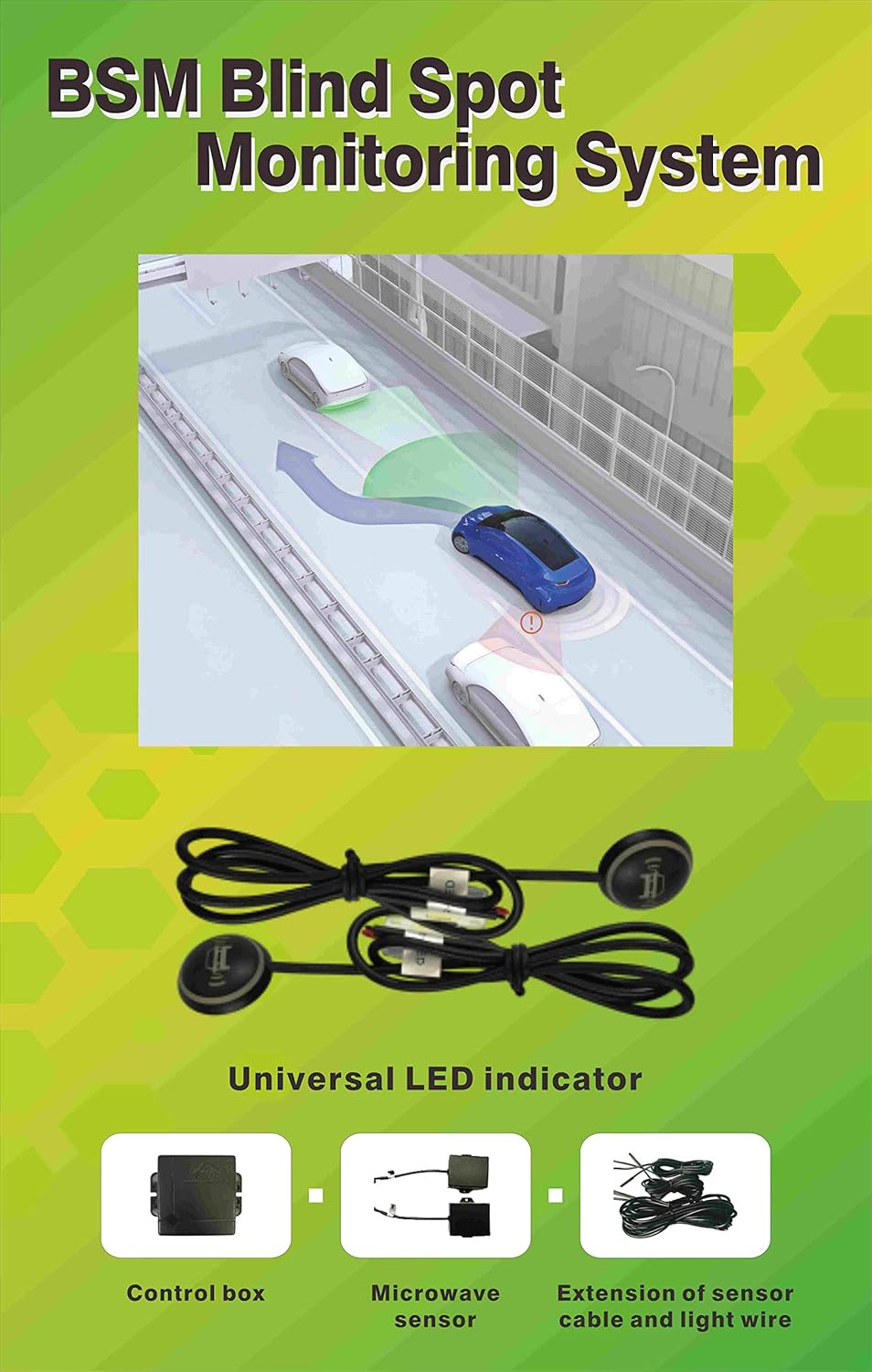 Blind Spot Sensor with Rear Cross Traffic Alert System k7m