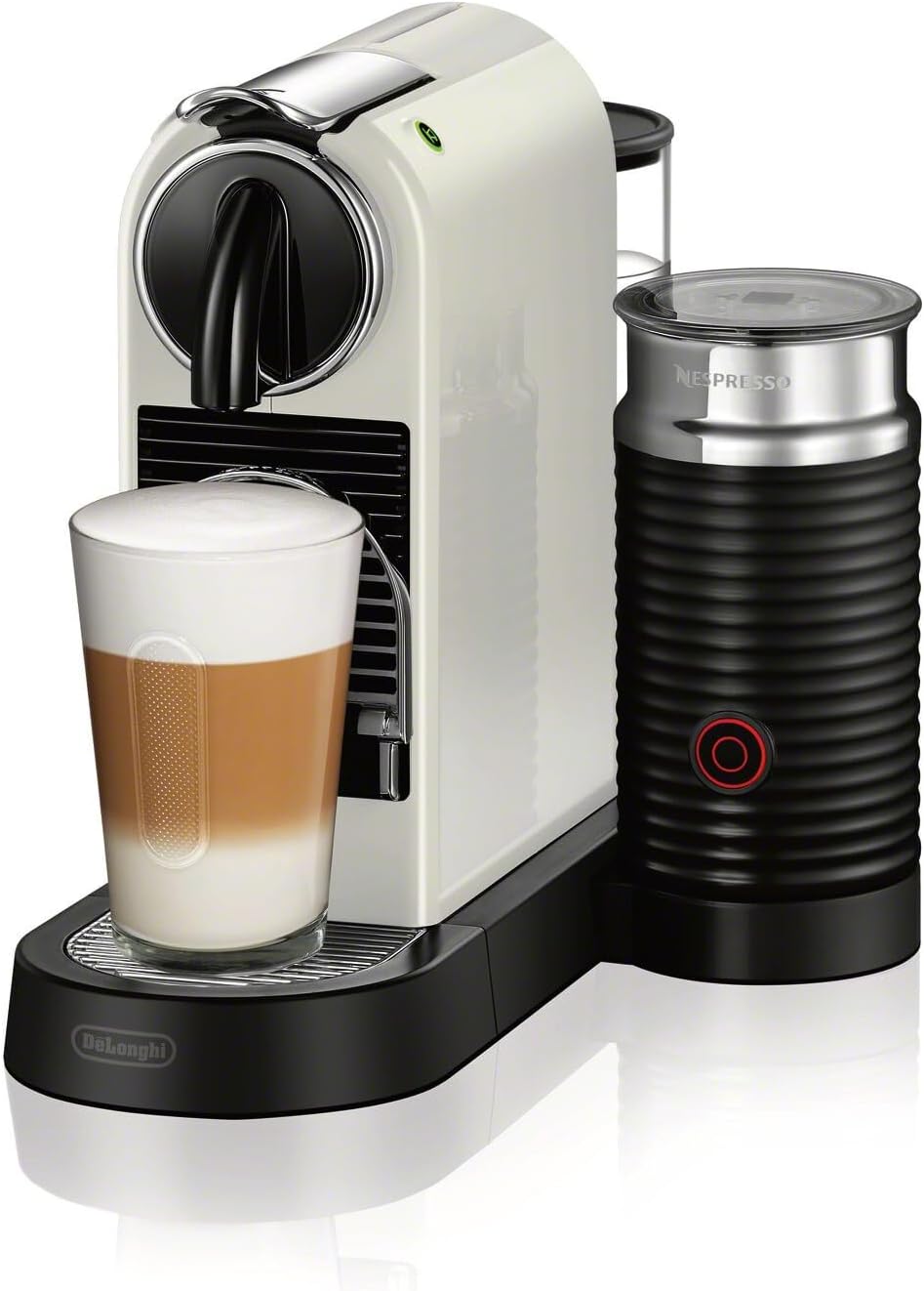 Nespresso CitiZ Coffee and Espresso Machine by De'Longhi with Milk Frother, White I1000