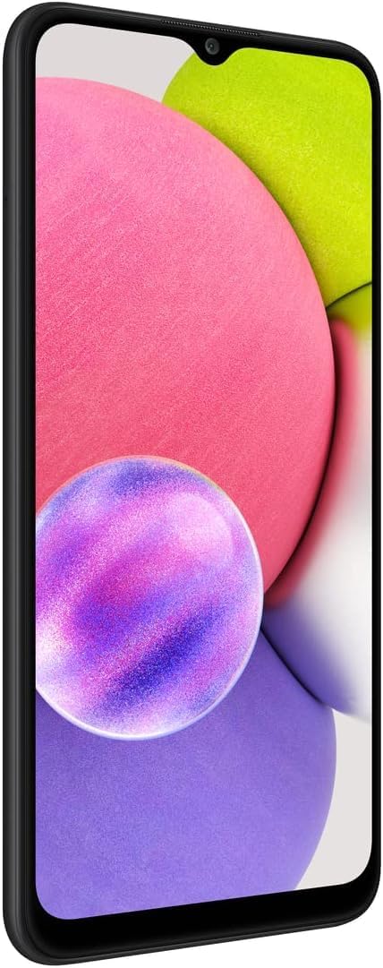 SAMSUNG Galaxy A03s Cell Phone, 32GB, Unlocked Android Smartphone, Black (Renewed) N475
