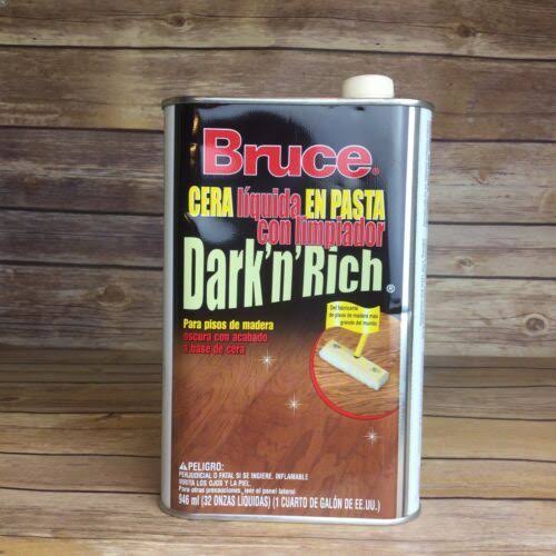 Hardwood Floor Liquid Paste Wax Cleaner Dark Rich Finish k7