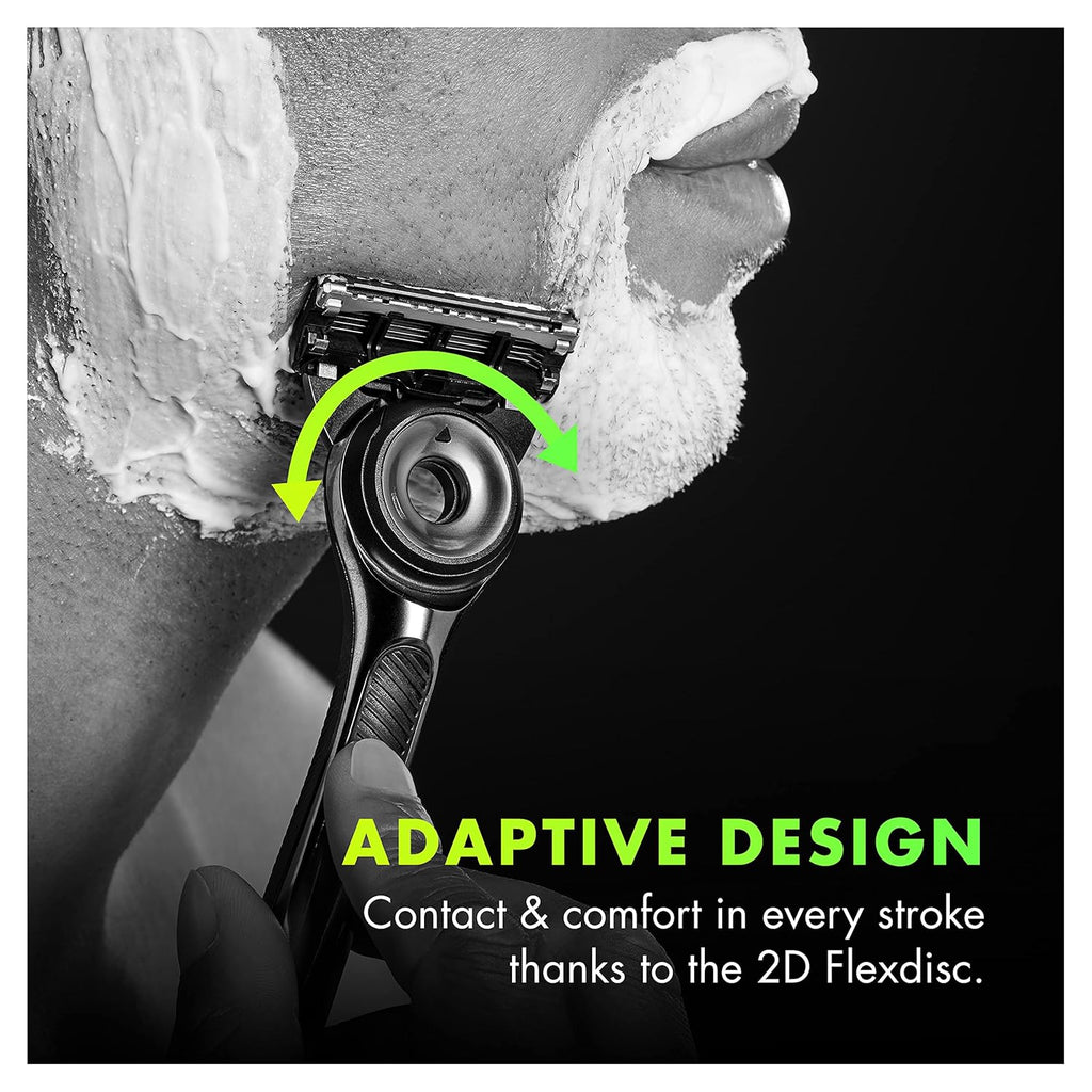 GilletteLabs Razor for Men with Exfoliating Bar, Magnetic Stand O9369