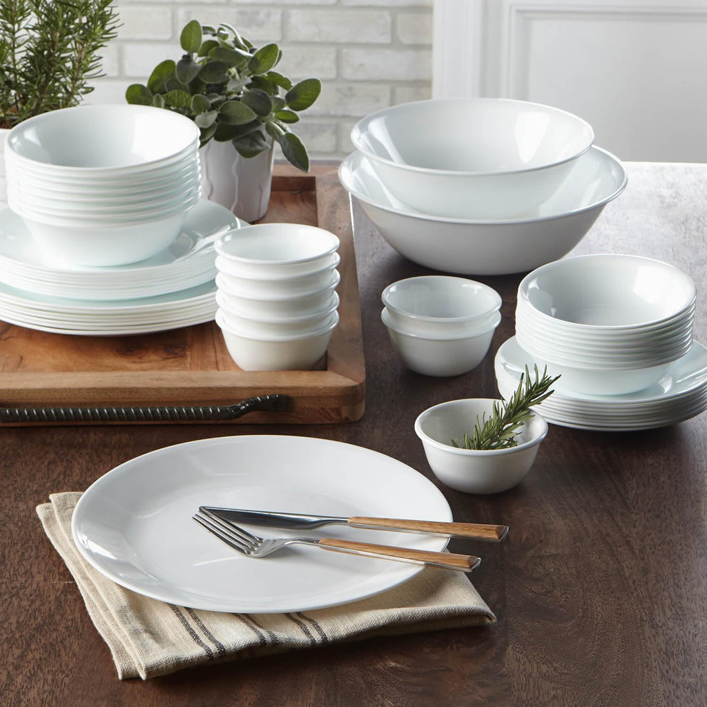 Corelle Winter Frost White Glass 30Pcs Dinner Set C36892