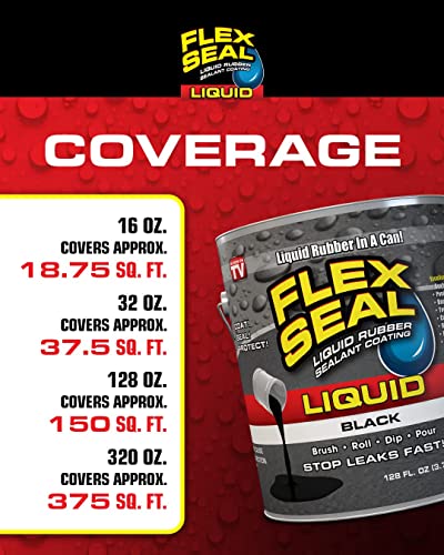 Flex Seal Liquid 32 oz White Liquid Rubber Coating Sealant Waterproof UV Resistant Q468