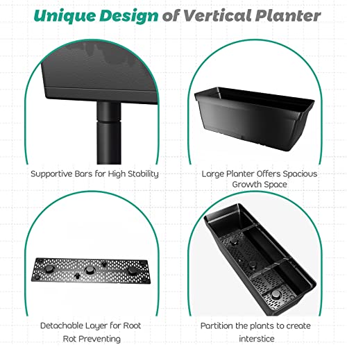 Garden Planter Raised Bed 3-Tier Vertical Flower Pot Stand Indoor Outdoor a7