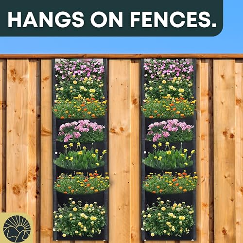 Vertical Wall Planter for Outdoor Plants 64 Pockets a7