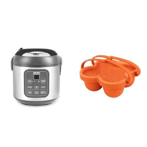 Rice Cooker 4-Cup Uncooked 8-Cup Cooked Stainless Steel a7