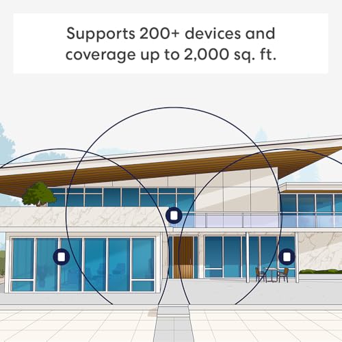 Tri-band mesh Wi-Fi 7 router 3-pack, 6000 sq ft coverage k7