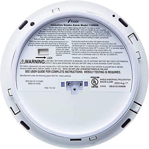 Kidde Hardwired Smoke Detector with Battery Backup M45940