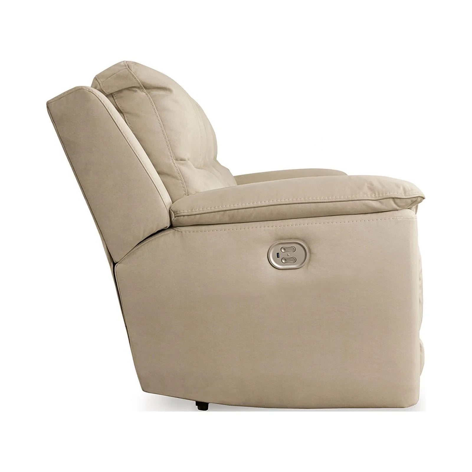 Ashley Furniture Gaucho Faux Leather Power Reclining Sofa Latte C221