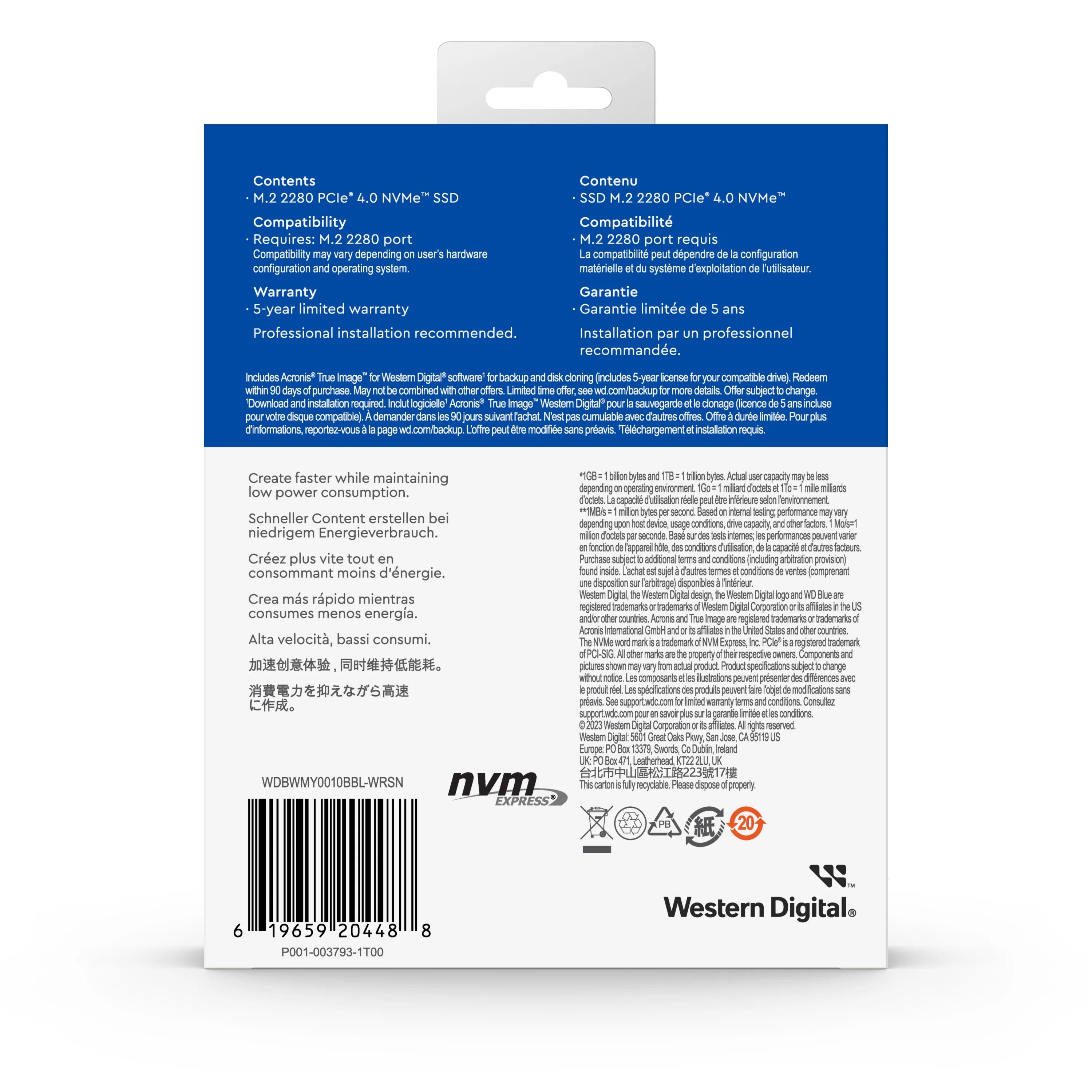 NVMe Internal SSD 1TB a7