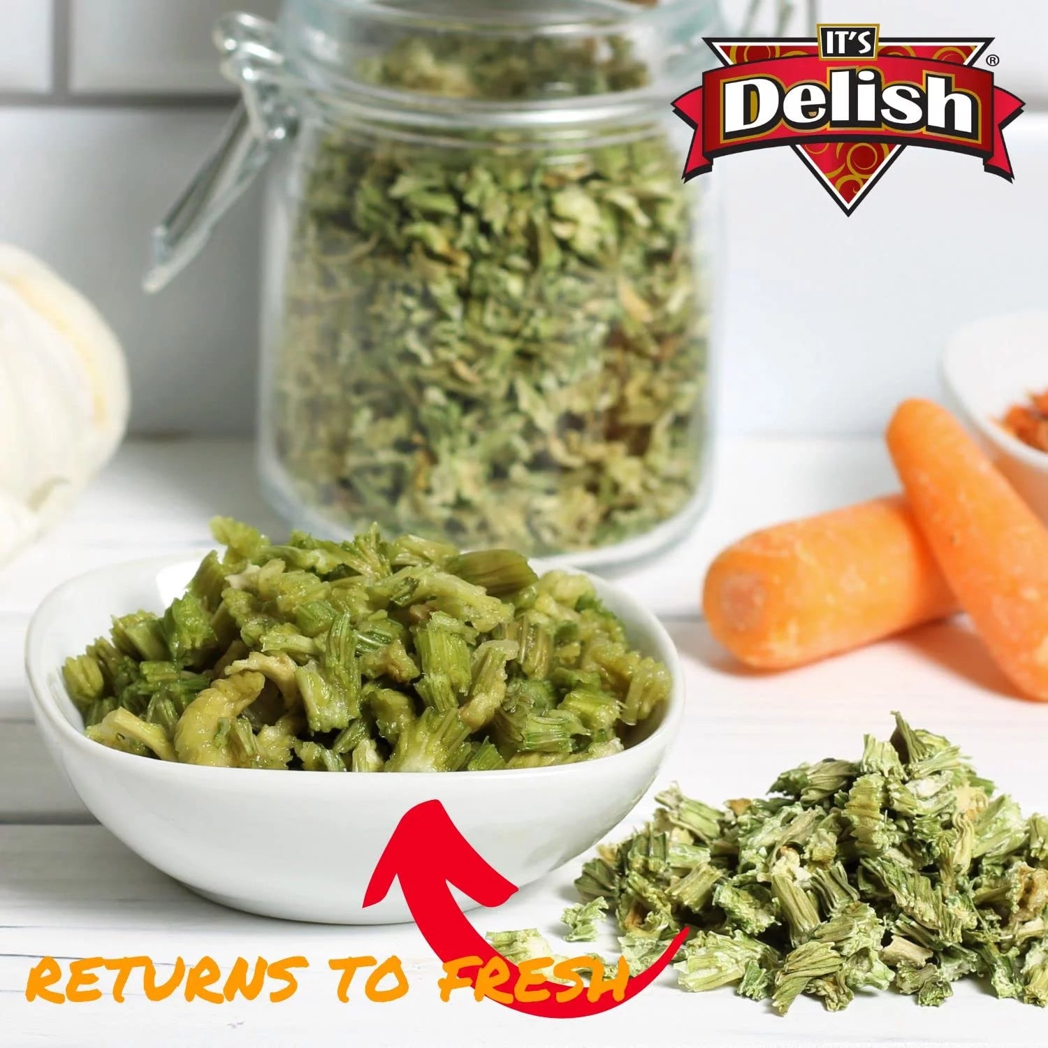 Dried Celery Flakes 1 lb Bulk Bag, Dehydrated Chopped Celery Stalk & Leaf X7846