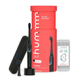 hum by Colgate Smart Electric Toothbrush Kit, Rechargeable Sonic Toothbrush with Travel Case & Bonus Replacement Brush Head, Blue Pack of 2