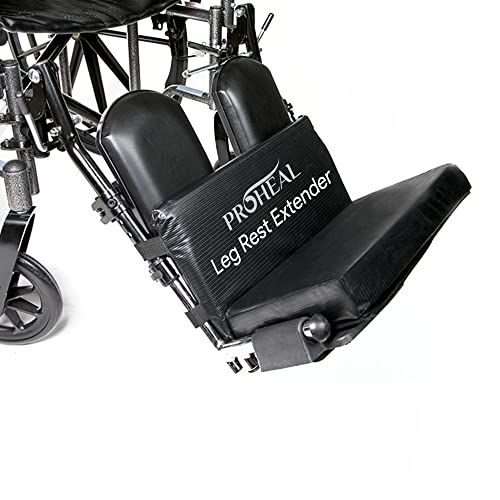 Wheelchair Leg Rest Extenders - Prevents Foot Drop and Contact with Wheel Chair Pedal - Wheelchair Accessories to Lift Foot, Align Posture and Seat Position - 22" - 24" - 1" High