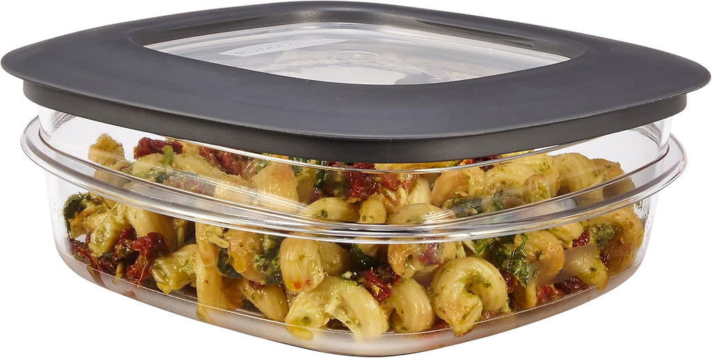 Rubbermaid Premier Easy Find Lids 3-Cup Meal Prep and Food Storage Container, Grey |BPA-Free & Stain Resistant