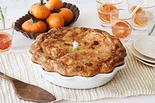 Le Creuset Stoneware 9" Heritage Pie Dish, Cerise G1916