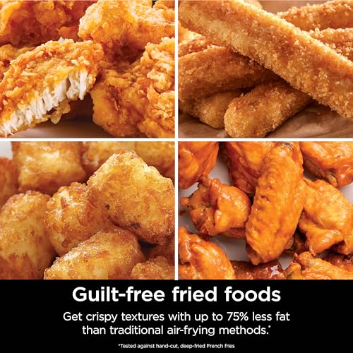 Air Fryer 4-in-1 5 QT Nonstick Basket Grey k7p
