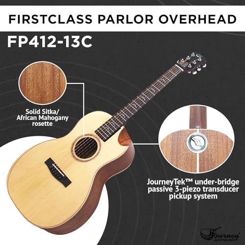 Solid Sitka Travel Guitar PJ410N Acoustic with Patented Collapsible System D2908