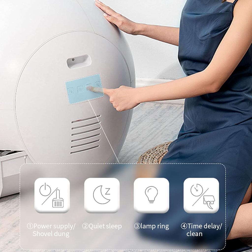 Self-Cleaning Cat Litter Box with App Control a7