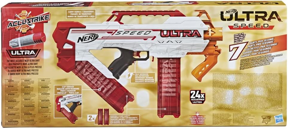 Nerf Ultra Speed Fully Motorized Blaster with 24 AccuStrike Ultra Darts Q375668