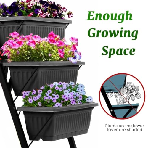 Vertical Raised Garden Bed 5 Tier Planter Box with Drainage System a7