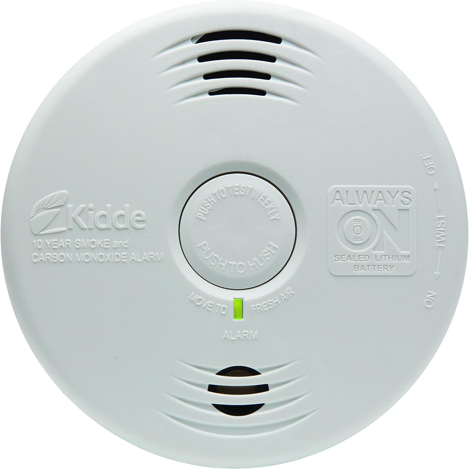 Kidde Smoke & Carbon Monoxide Detector, 10-Year Battery, Voice Alerts Q5361