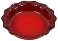 Le Creuset Stoneware 9" Heritage Pie Dish, Cerise
