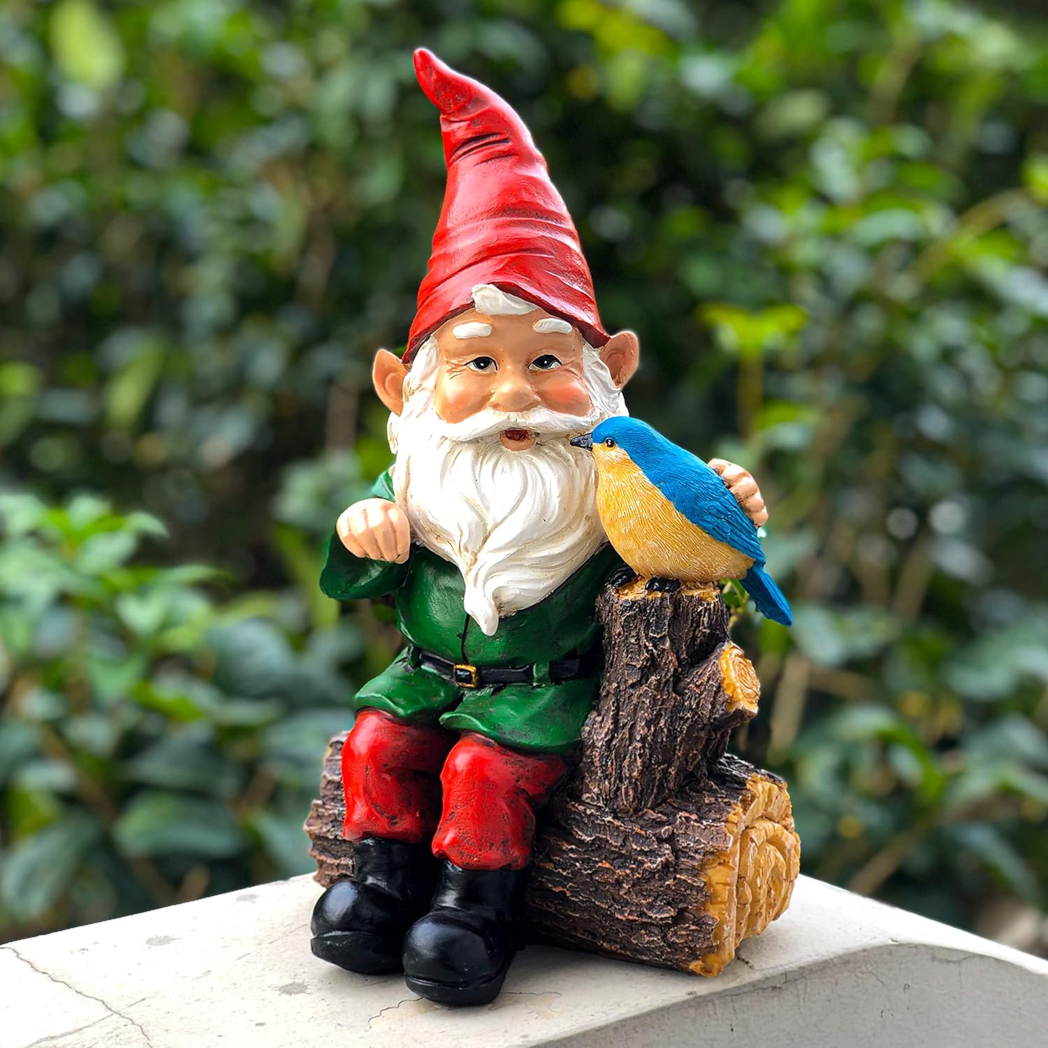 Outdoor Gnome Statue Hand-painted Garden Decor a7k