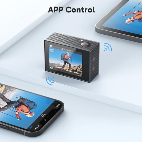 AKASO EK7000 4K30FPS WiFi Action Camera with EIS, 131FT Waterproof O11633