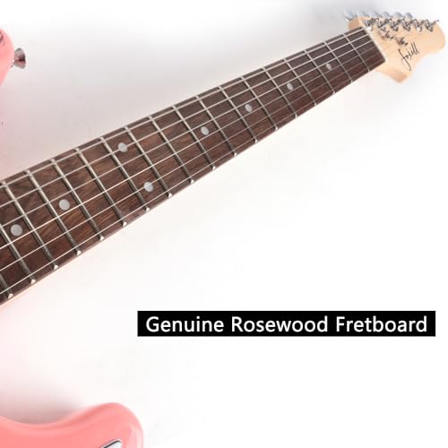 Electric Guitar 39 Inch Maple Neck Rosewood Fretboard Pink a7