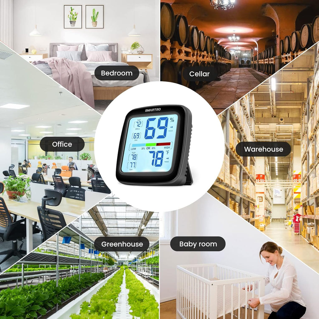 SMARTRO SC42 Digital Hygrometer Indoor Thermometer with Humidity Gauge R289