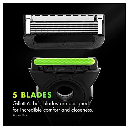 Gillette Labs Men’s Razor Blade Refills with Exfoliating Bar, 10 Cartridges L930