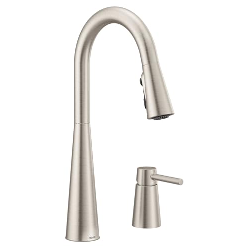 Moen 7871BL One-Handle High Arc Kitchen Faucet, Matte Black Q2563