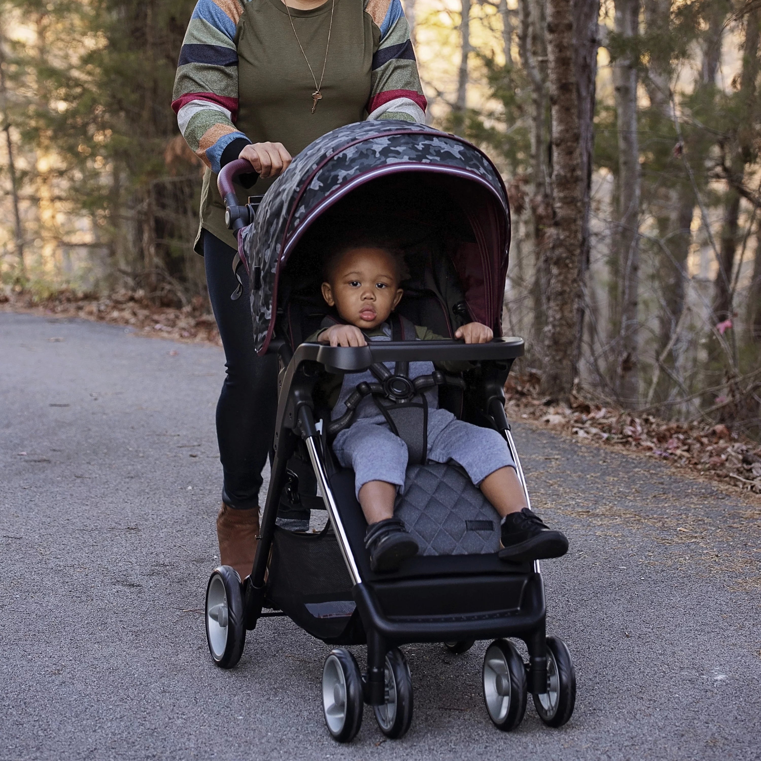 Monbebe Travel System Stroller & Infant Car Seat - Navy Camo W8453