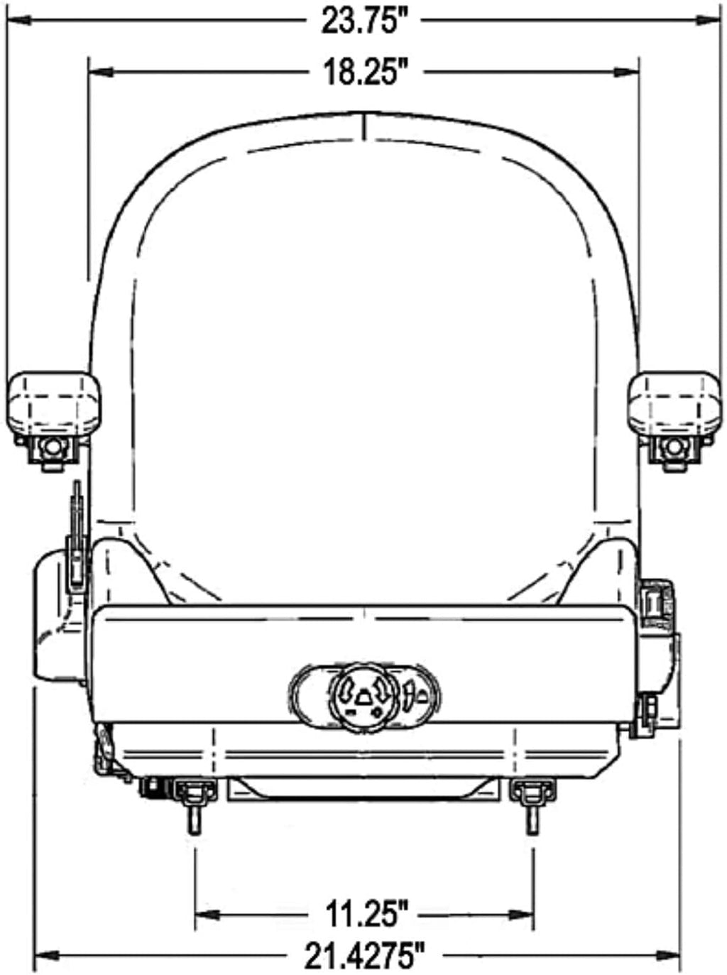 Suspension Seat for Zero Turn Mowers k7q