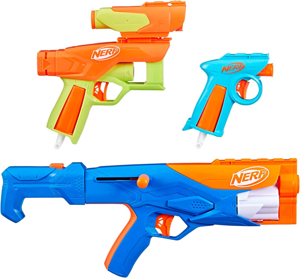 Nerf N Series Gear Up Pack, 3X Blasters, 18 N1 Darts, Ages 8+ N608