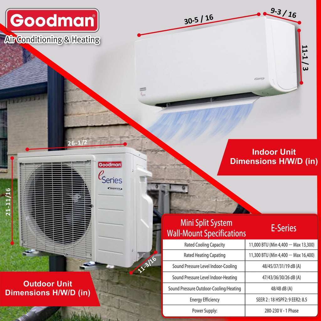 12000 BTU Ductless Mini-Split Heat Pump Air Conditioner k7