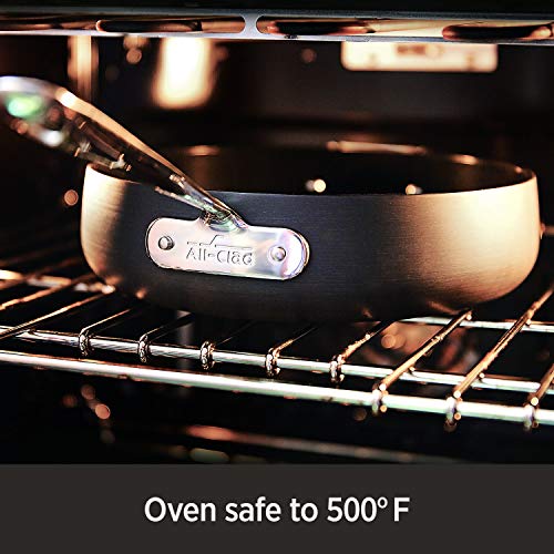 All-Clad HA1 Hard Anodized Nonstick Sauce Pan 3.5 Quart, Oven Safe U61787
