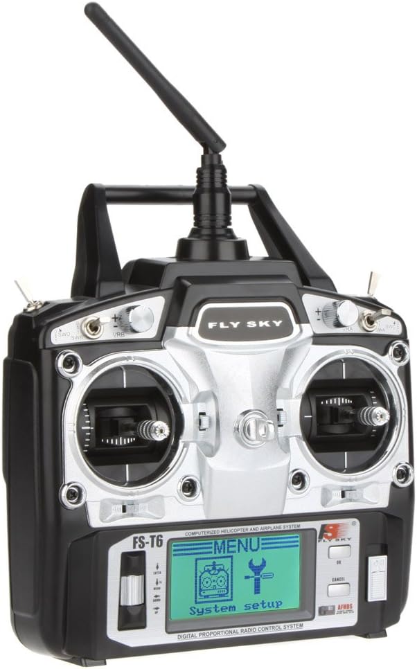 GoolRC FS-T6 High Precision 2.4GHz 6CH Mode 2 Transmitter W/Receiver R6-B for RC Multirotor Quadcopter Helicopter Airplane Glider Car