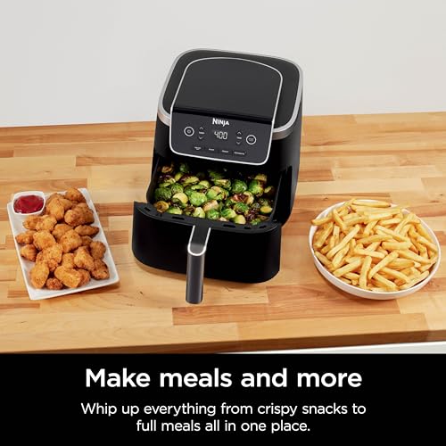 Air Fryer 4-in-1 5 QT Nonstick Basket Grey k7p